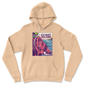 Coast Malone Hoodie in Heather Sand Dune color